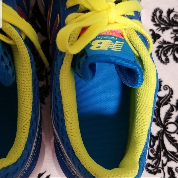 NEW BALANCE 750 V1 Running Shoes Blue Neon Pink Green Women's - Picture 8 of 11